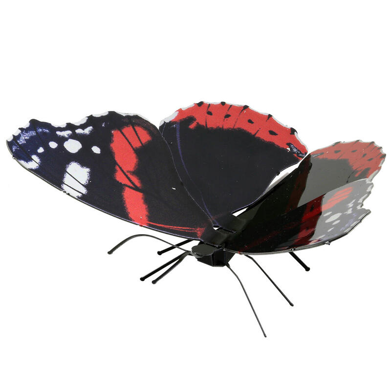 Maqueta 3d metal fascinations red admiral montaje sin pegamento ni soldadura maquetas 3d