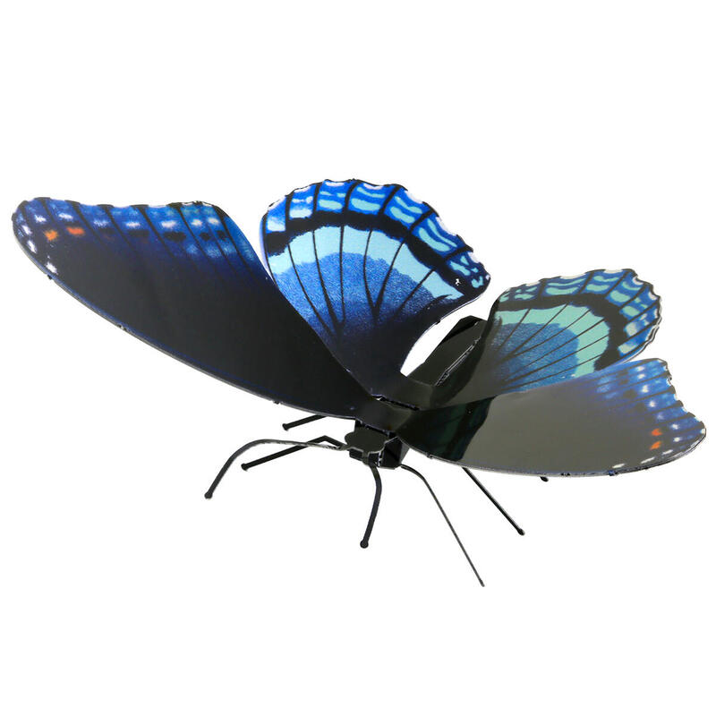 Maqueta 3d metal fascinations red-spotted purple montaje sin pegamento ni soldadura maquetas 3d