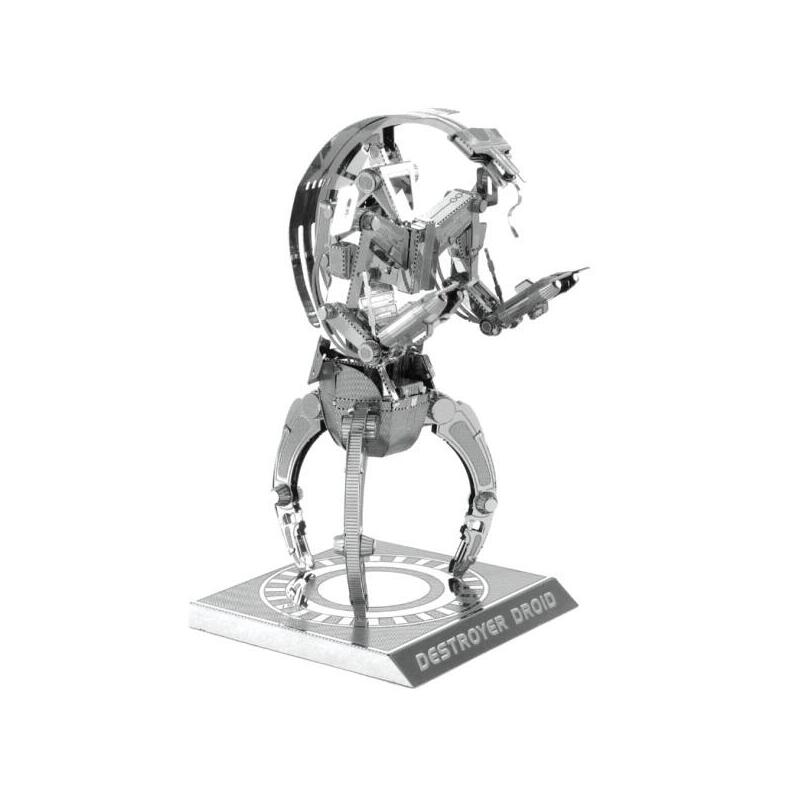 Maqueta 3d metal fascinations star  wars droide modelo droideka montaje sin pegamento ni soldadura