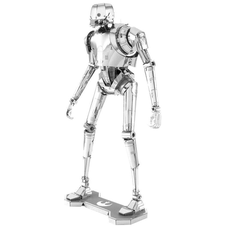 Maqueta 3d metal fascinations star wars k-2s0 montaje sin pegamento ni soldadura maquetas 3d