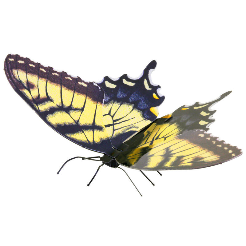 Maqueta 3d metal fascinations tiger swallowtail montaje sin pegamento ni soldadura maquetas 3d