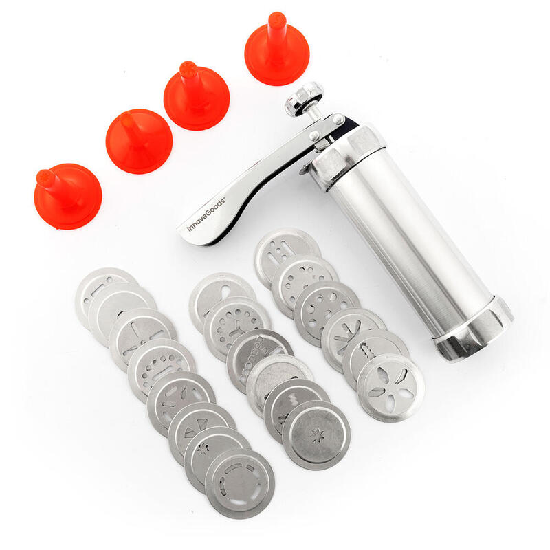 MÁquina para hacer galletas y manga pastelera 2 en 1 prekies v0103383 innovagoods