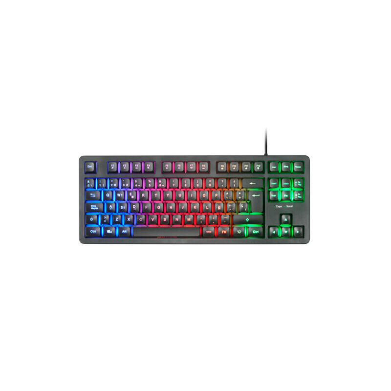 Mars gaming mk023 teclado gaming – tecnologia h-mech red – iluminacion frgb led – anti-ghosting – compatibilidad
