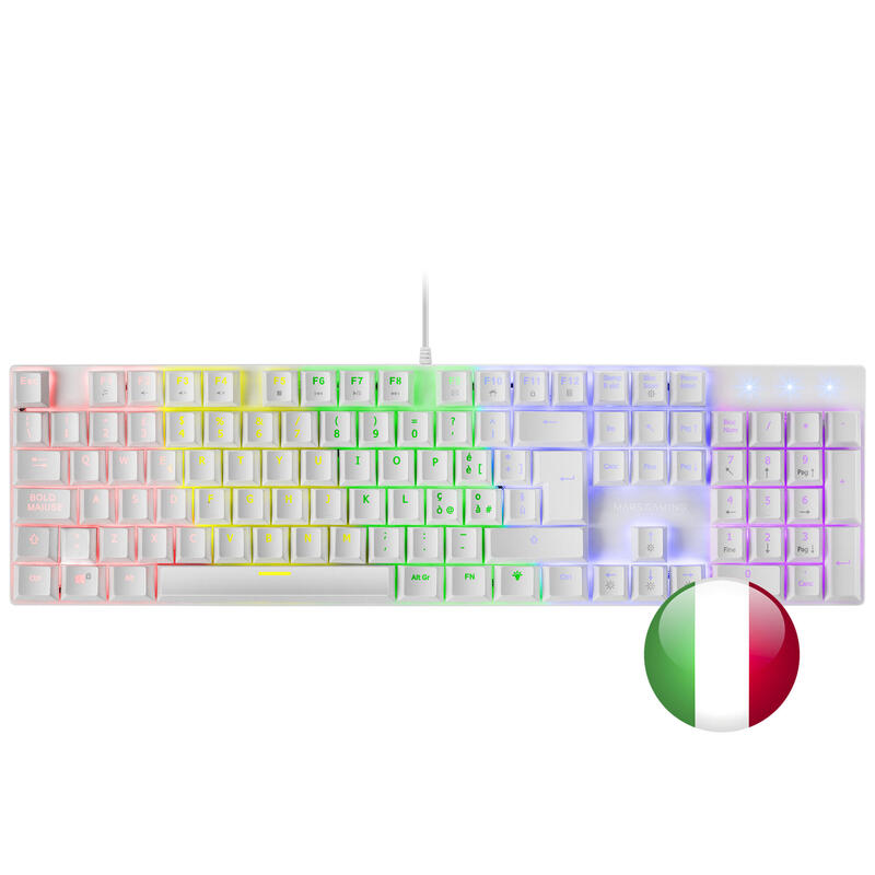 Mars gaming mk422 teclado gaming mecanico – switches antipolvo – iluminacion rgb – teclas doble inyeccion –