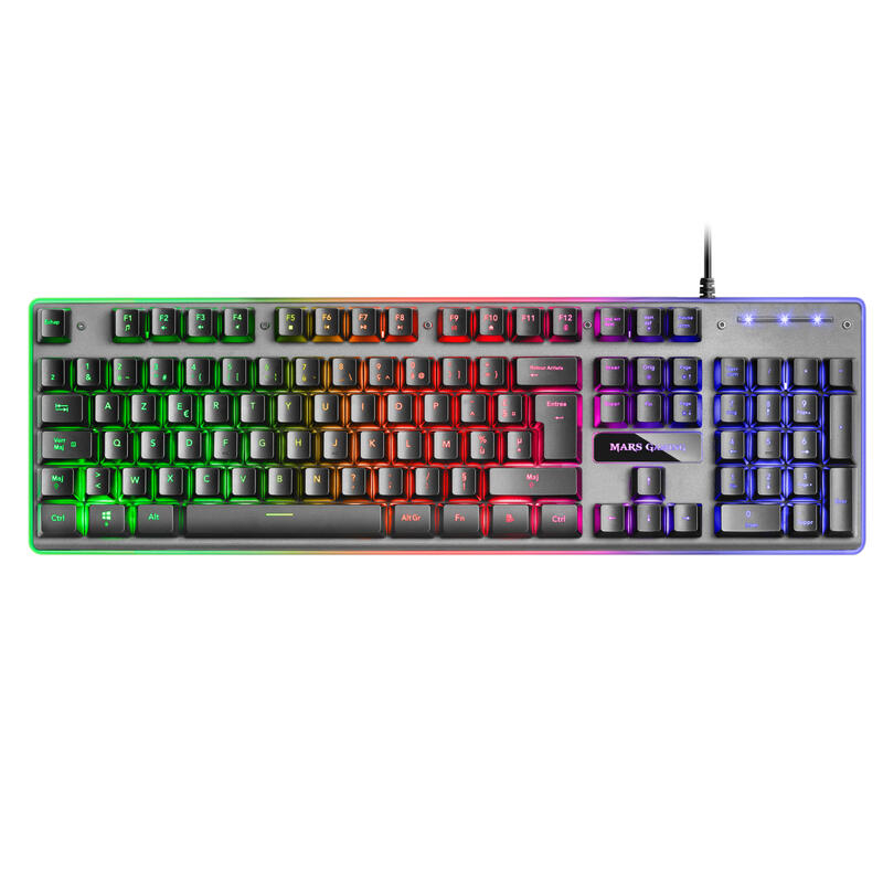 Mars gaming teclado mk220 rgb h-mech french