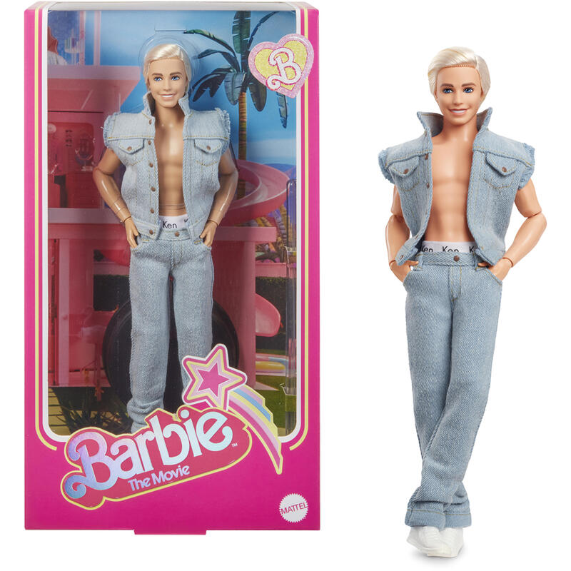 Mattel barbie signature the movie – ken muÑeca zum film im jeansoutfit und original ken unterwÄsche, figura hrf27