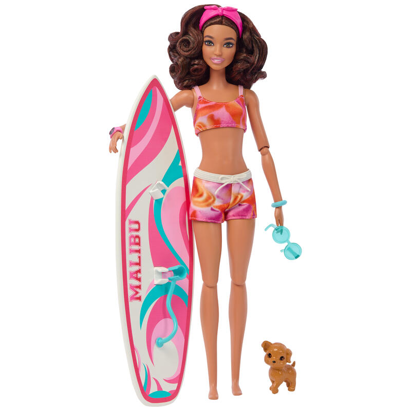 Mattel barbie surf muñeca y accesorios hpl69