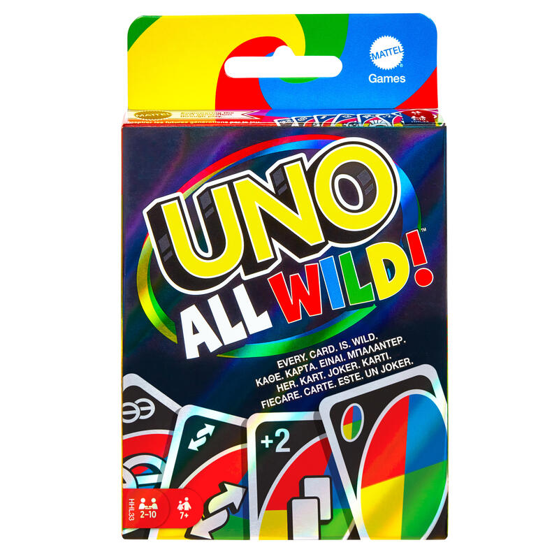 Mattel games uno all wild, baraja de cartas hhl33