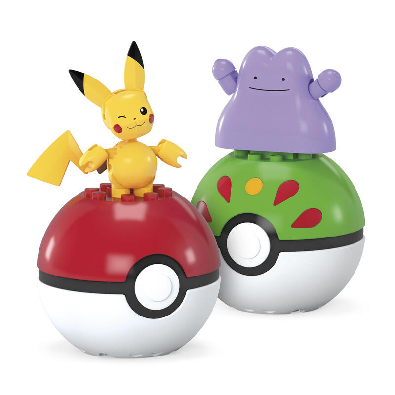 Mattel mega pokÉmon 2 pokÉball set – pikachu y ditto jct43