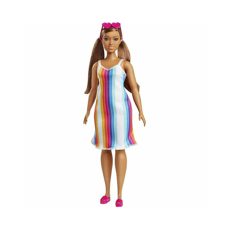 Mattel muÑeca barbie loves the ocean con vestido arcoÍris grb38