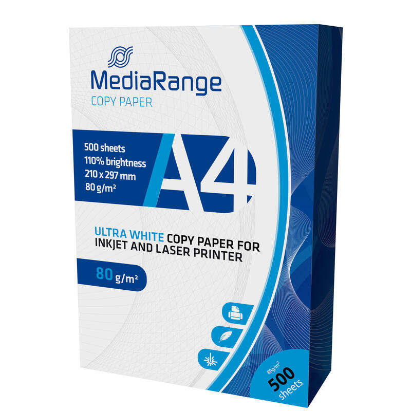 Mediarange mrink110 papel para impresora de inyecciÓn de tinta a4 (210×297 mm) mate 500 hojas blanco