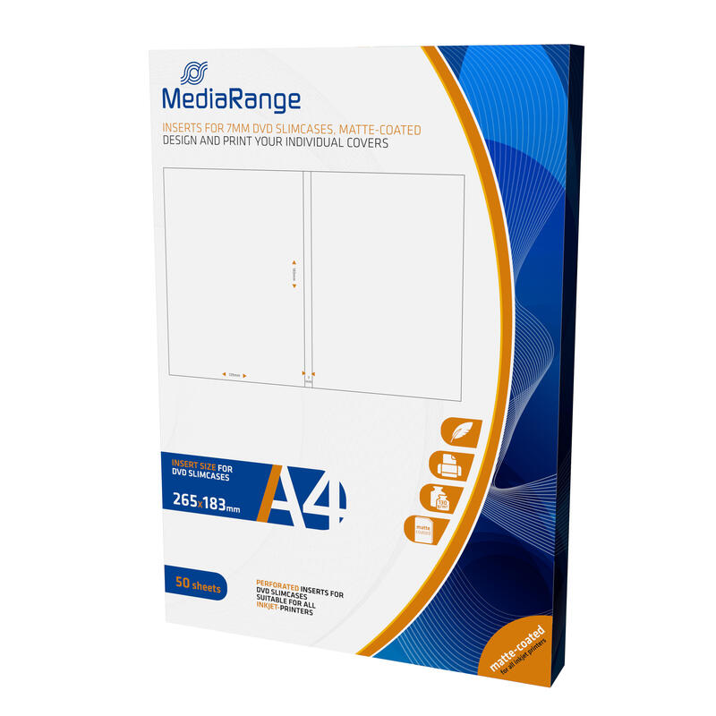 Mediarange mrink122 papel para impresora de inyección de tinta a4 (210×297 mm) mate 50 hojas blanco