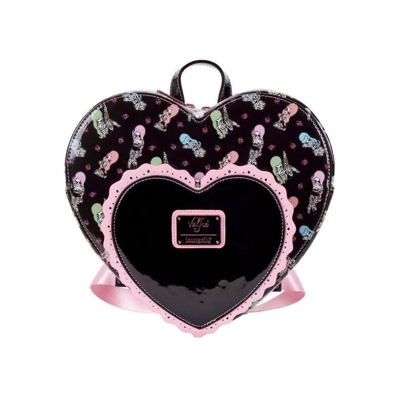 Mini mochila loungefly lucy tattoo corazn doble