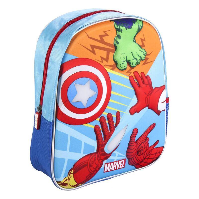 Mochila 3d luces los vengadores avengers marvel 31cm