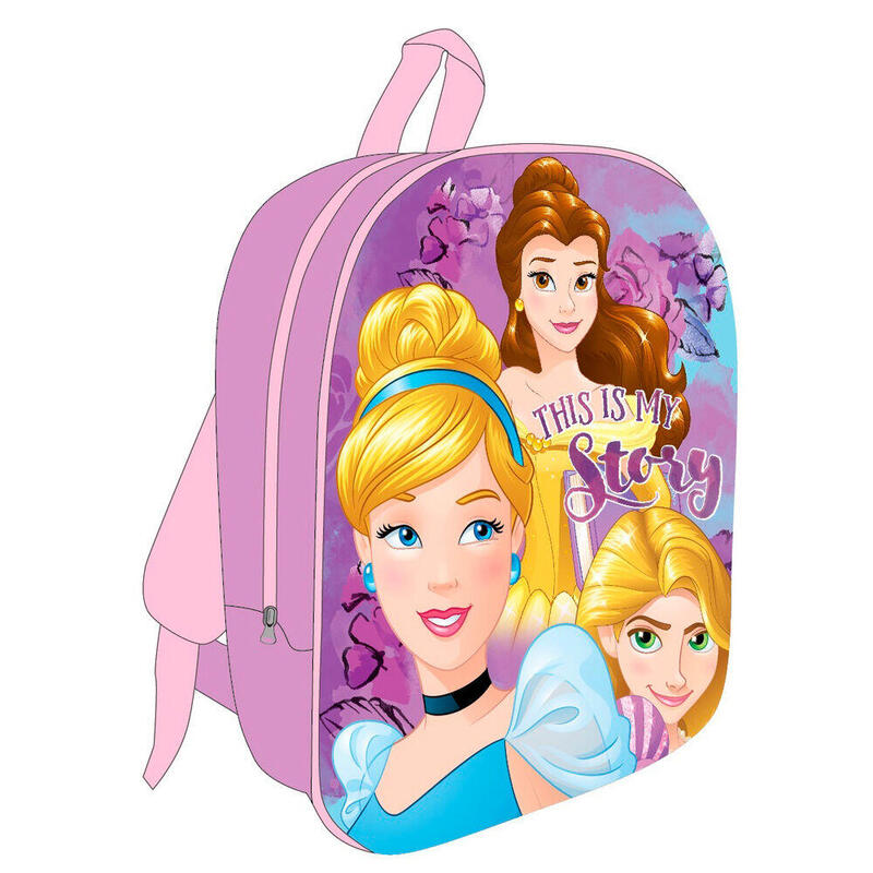 Mochila 3d princesas disney 30cm