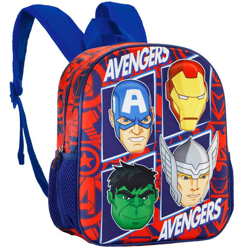 Mochila 3d the four vengadores avengers marvel 31cm