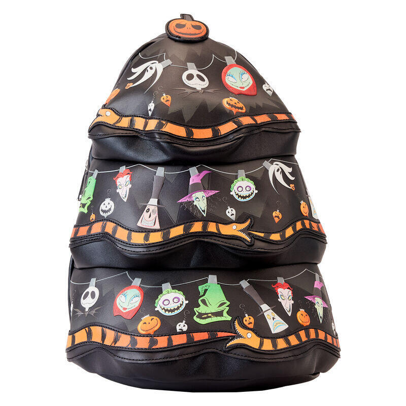 Mochila arbol luces pesadilla antes de navidad disney loungefly 33cm