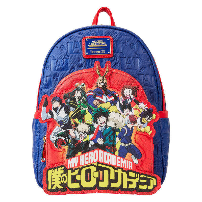Mochila group debossed logo my hero academia loungefly 26cm