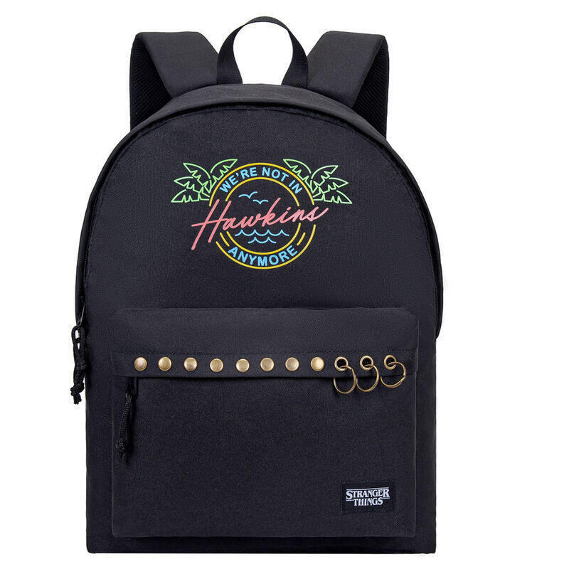 Mochila hawkins neon stranger things 43cm