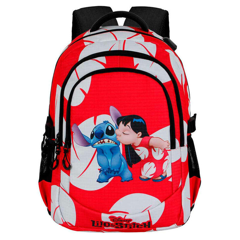 Mochila kiss stitch disney 44cm adaptable