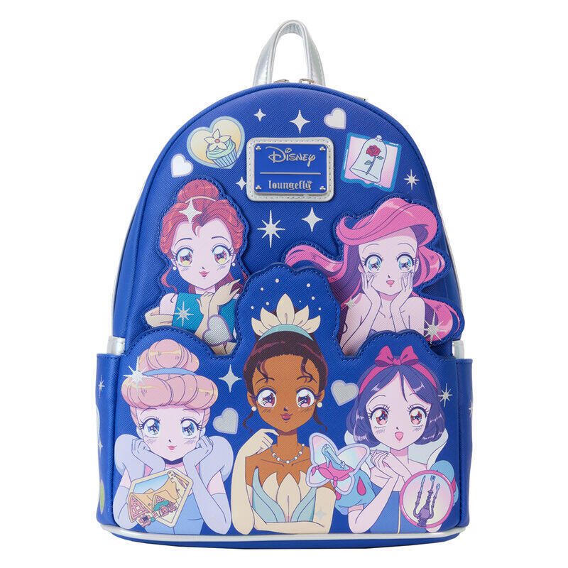 Mochila manga style princesas disney loungefly 26cm