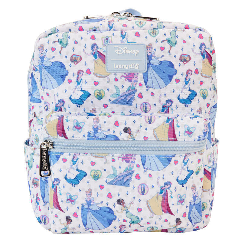 Mochila nylon manga style princesas disney loungefly 24cm