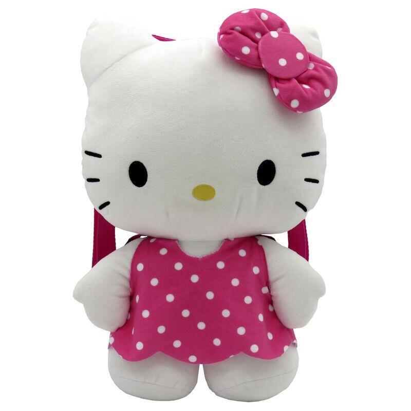Mochila peluche hello kitty rosa 35cm