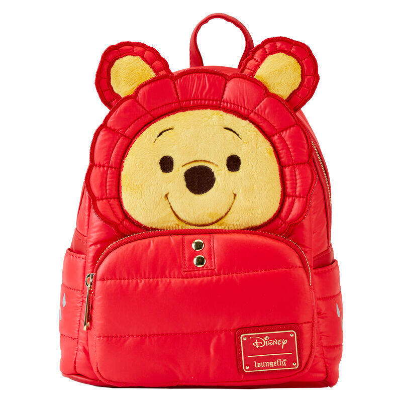 Mochila rainy day puffer jacket winnie the pooh disney loungefly 26cm