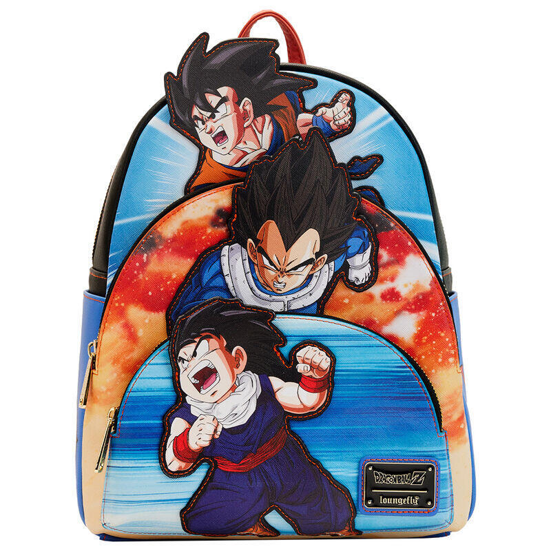 Mochila trio dragon ball z loungefly 31cm