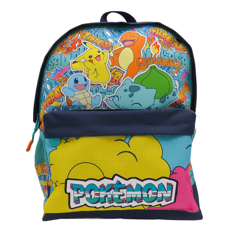 Mochila urban colors pokemon adaptable 40cm