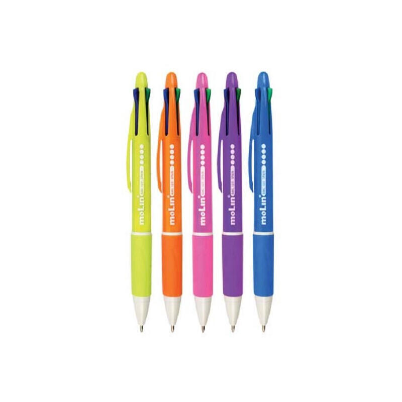 Molin bolÍgrafo 4 colores en 1 bote 25 ud c/surtidos