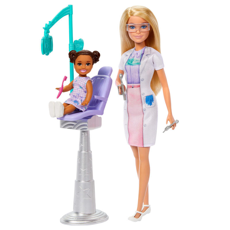MuÑeca barbie deluxe careers dentist playset   jcr74