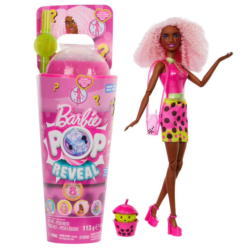 MuÑeca  mattel barbie pop! reveal bubble tea series – berry bliss htj20
