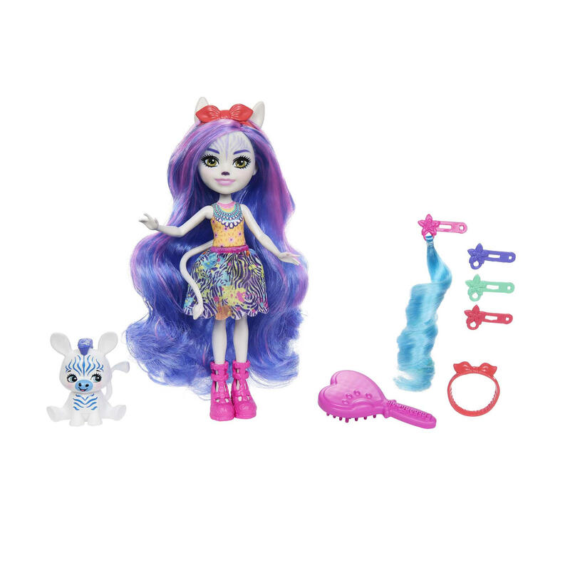Muñeca mattel enchantimals zebra deluxe