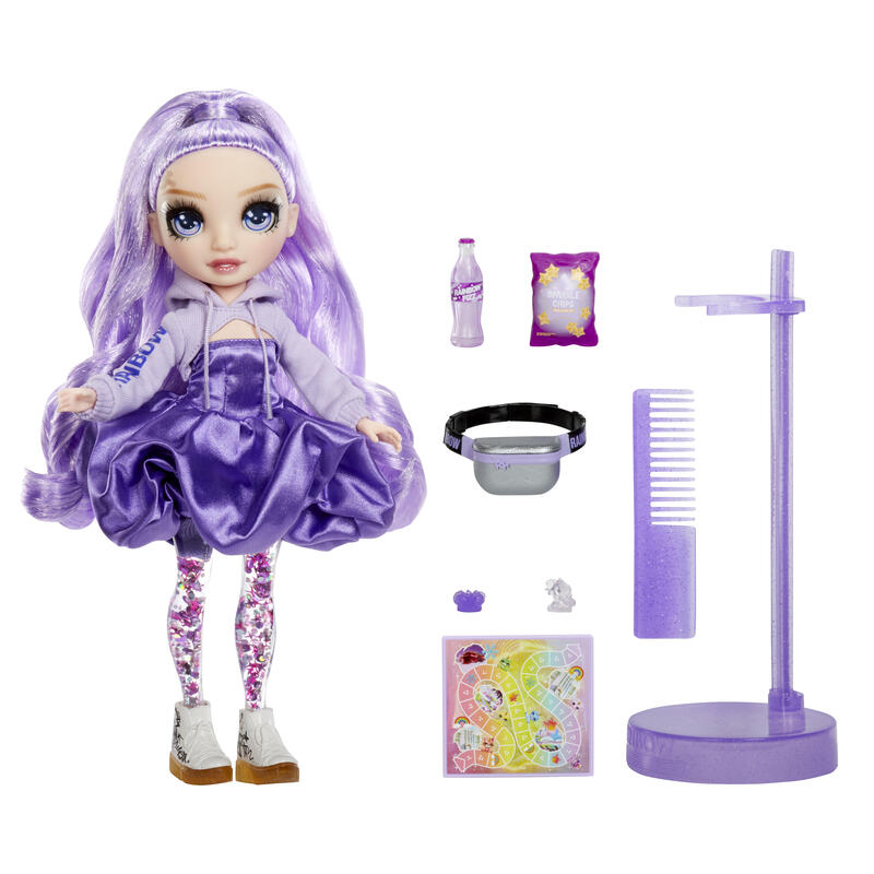 MuÑeca  mga entertainment rainbow high de moda rainbow high sparkle & shine – viola, muÑeca 427810-int