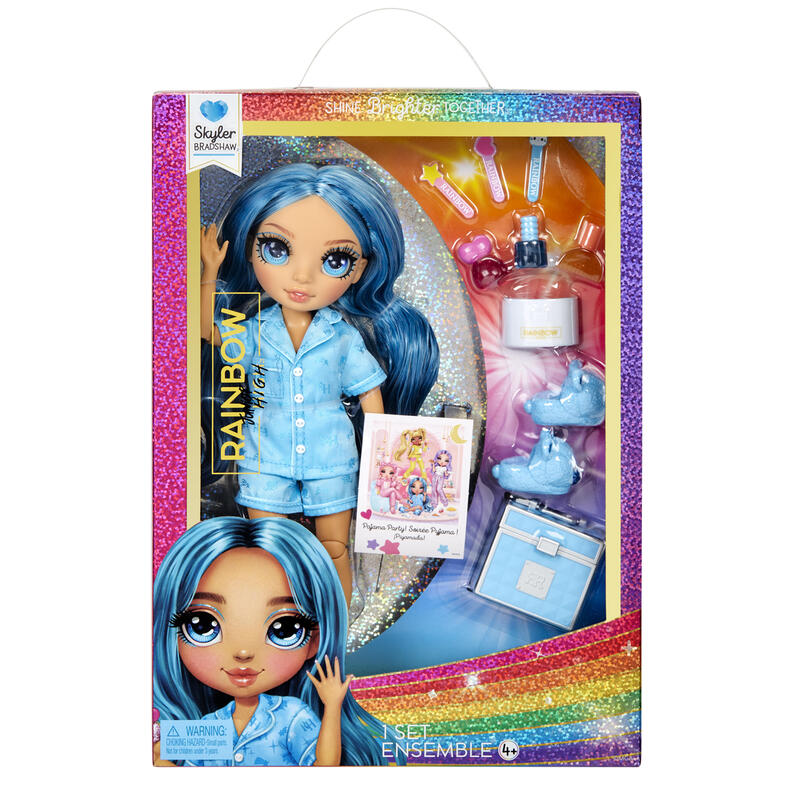 MuÑeca  mga entertainment rainbow high junior high pj party – violeta (purple), 503705-euc