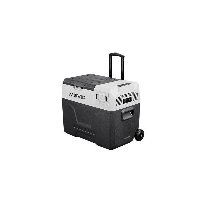 Muvip nevera portatil con compresor – capacidad 40l – luz led – proteccion bateria – temperatura -20º/+20º – conexion 12/24/220v