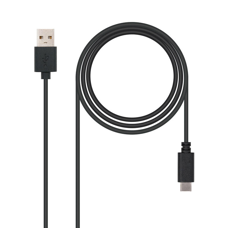Nanocable cable usb-c 2.0 macho a usb-a macho 0.50m