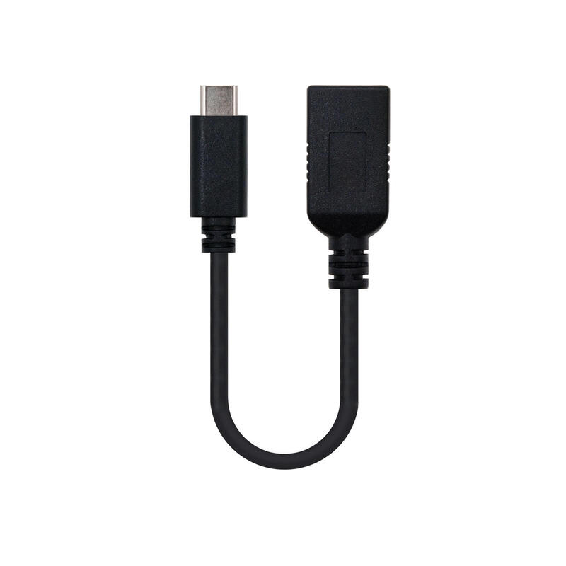 Nanocable cable usb-c 3.1 gen 1 5gbps macho a usb-a hembra 15cm