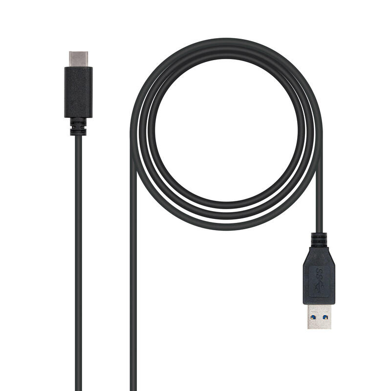 Nanocable cable usb-c 3.1 gen 2 10gbps macho a usb-a macho 1m