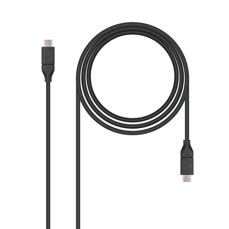 Nanocable cable usb-c 3.1 gen 2 10gbps macho a usb-c macho 1m