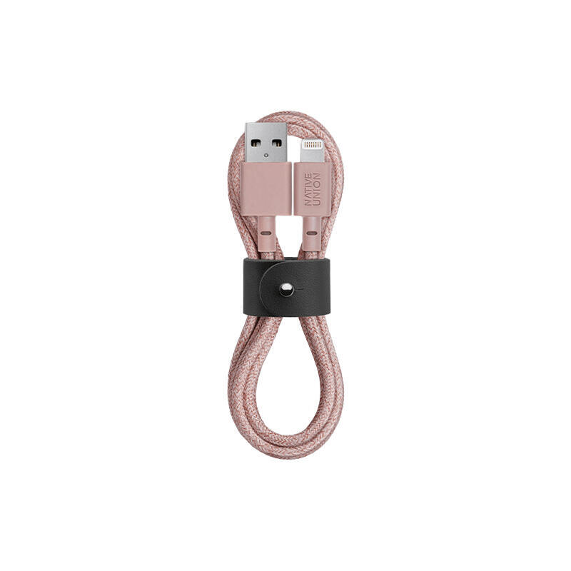 Native union belt cable usb-a to lightning 1,2m rose