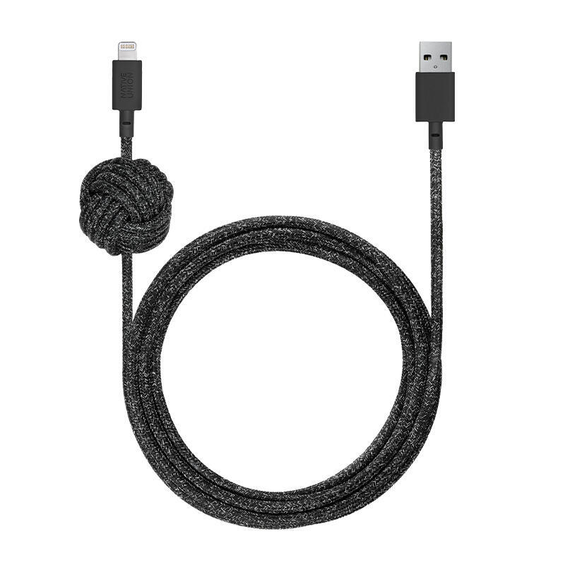 Native union night cable usb-a to lightning 3m black