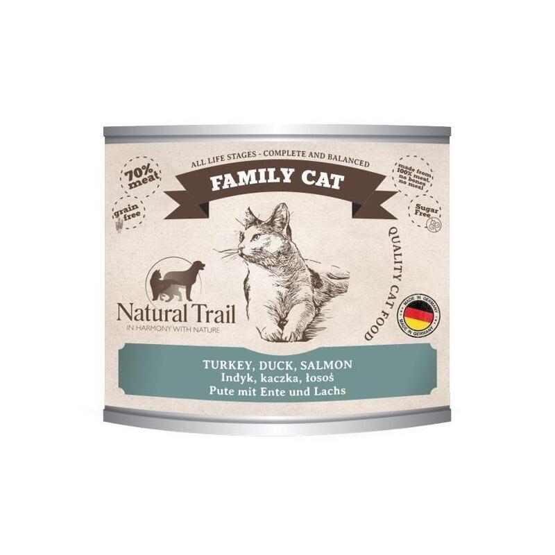 Natural trail cat family turkey,duck,salmon  200g