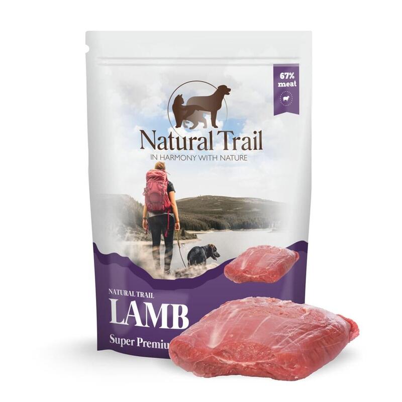 Natural trail dog  lamb saszetka 500g