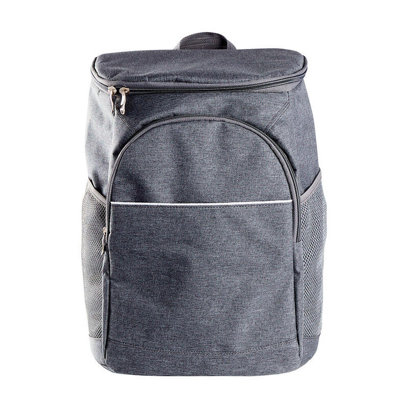 Nevera tipo mochila isotermica 5kg 26×19,5x37cm color gris. cool