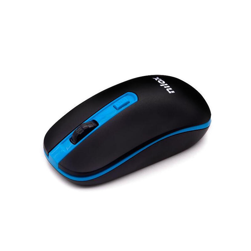 Nilox raton wireless 1000 dpi negro/azul