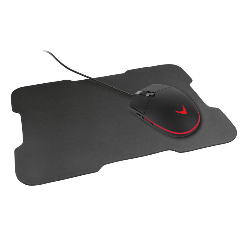 Omega varr raton gaming con luz + alfombrilla vsetmpx5