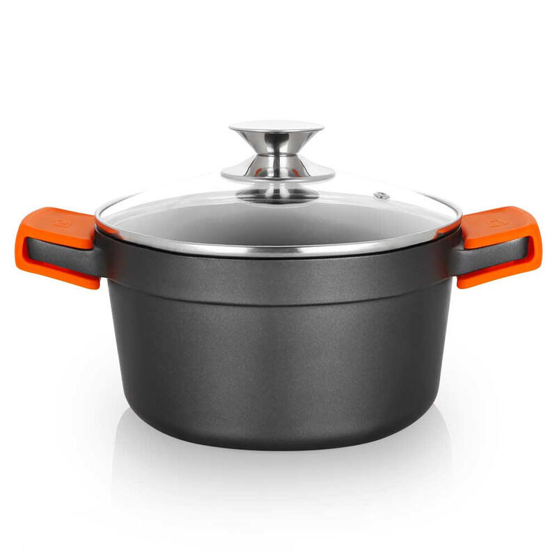 Orbegozo cdh 3020 – cacerola de aluminio fundido resistente – versatilidad y seguridad en la cocina – antiadherente y