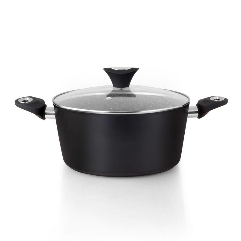 Orbegozo cfm 2028 fundicook cacerola de aluminio forjado con capacidad de 5.09l – antiadherente – facil limpieza –